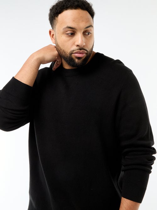 Trui van jerseytricot met ronde hals - Kiabi