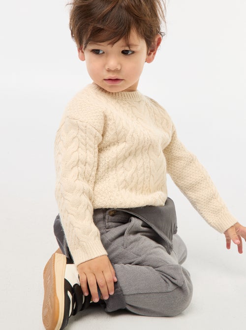 Trui van kabeltricot - Kiabi