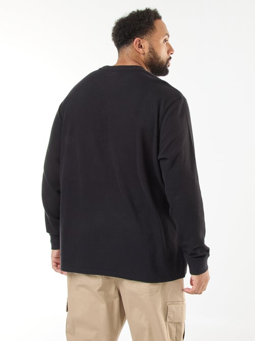 Trui van ribstof met ronde hals - Kiabi