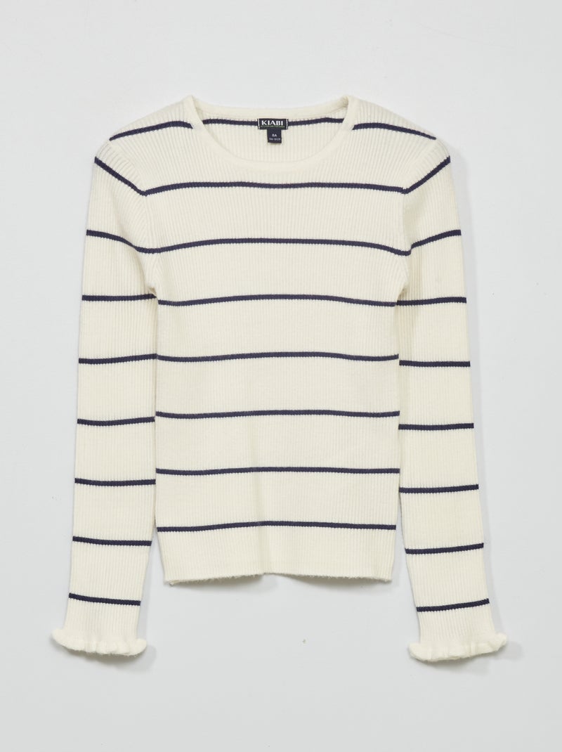 Trui van ribtricot BIEGE - Kiabi