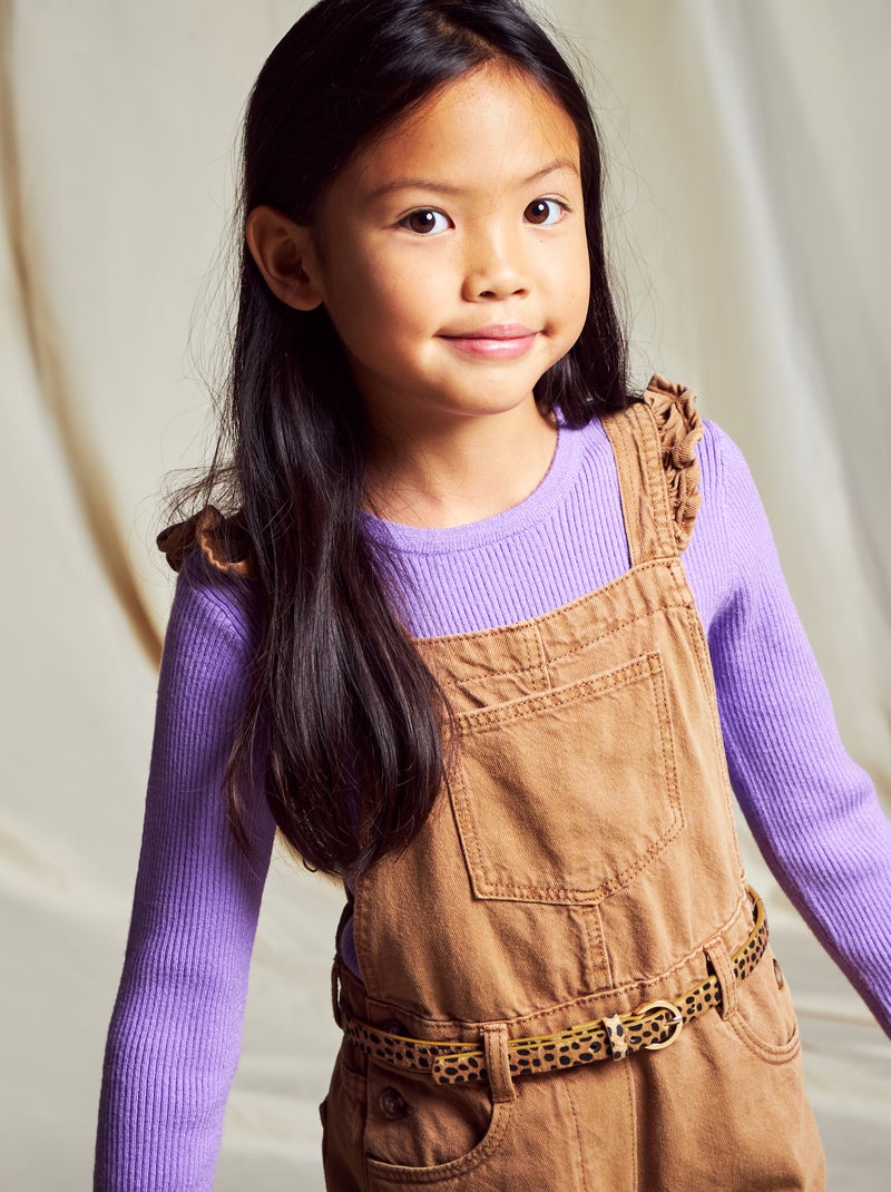 Trui van ribtricot PAARS - Kiabi