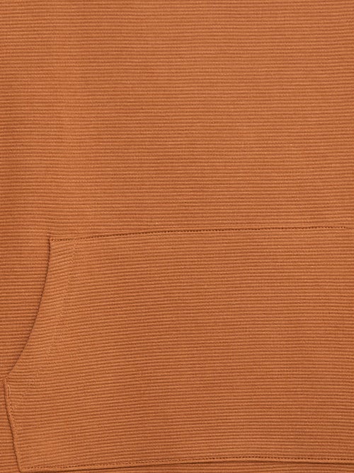 Trui van stevige ribjersey met kangoeroezak - Kiabi