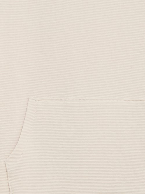 Trui van stevige ribjersey met kangoeroezak - Kiabi