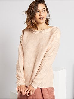 Trui van tricot in mossteek - Kiabi