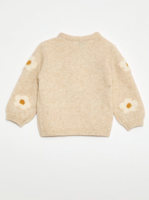 Trui van tricot met fantasiepatroon - Kiabi