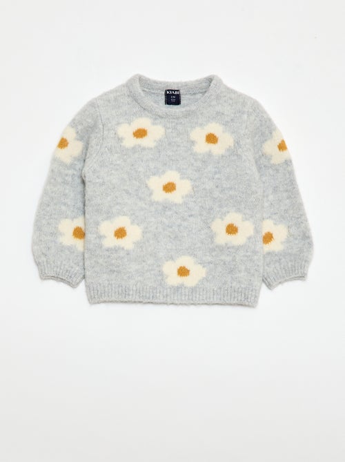 Trui van tricot met fantasiepatroon - Kiabi