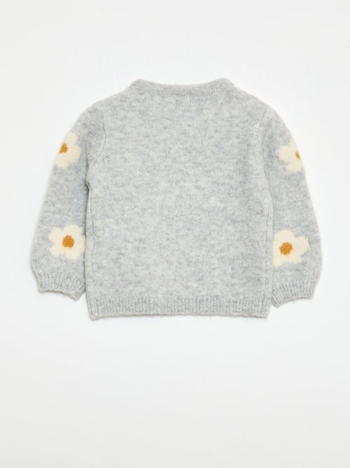 Trui van tricot met fantasiepatroon - Kiabi