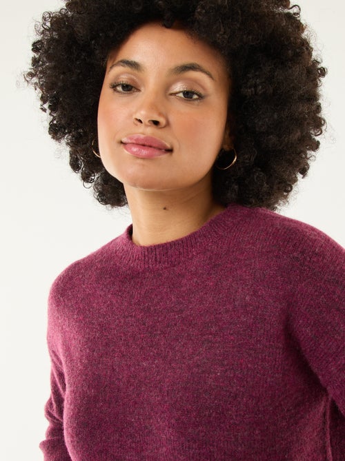 Trui van zachte stof met ronde hals - Kiabi