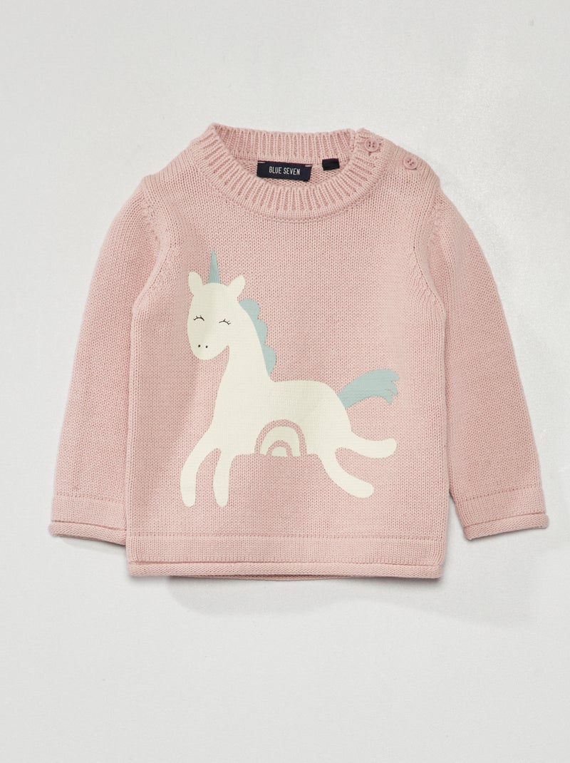 Truitje met eenhoornprint ROSE - Kiabi