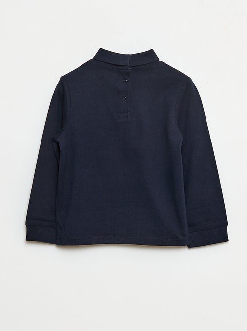 Truitje met opstaande kraag en print met reliëf - Kiabi