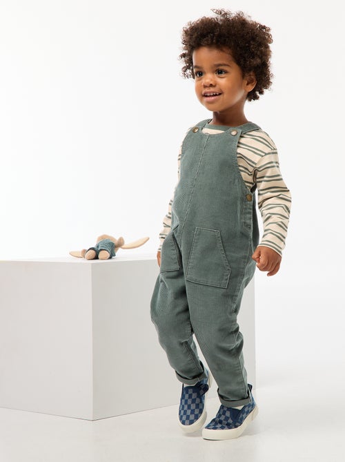 Tuinbroek van corduroy - Kiabi