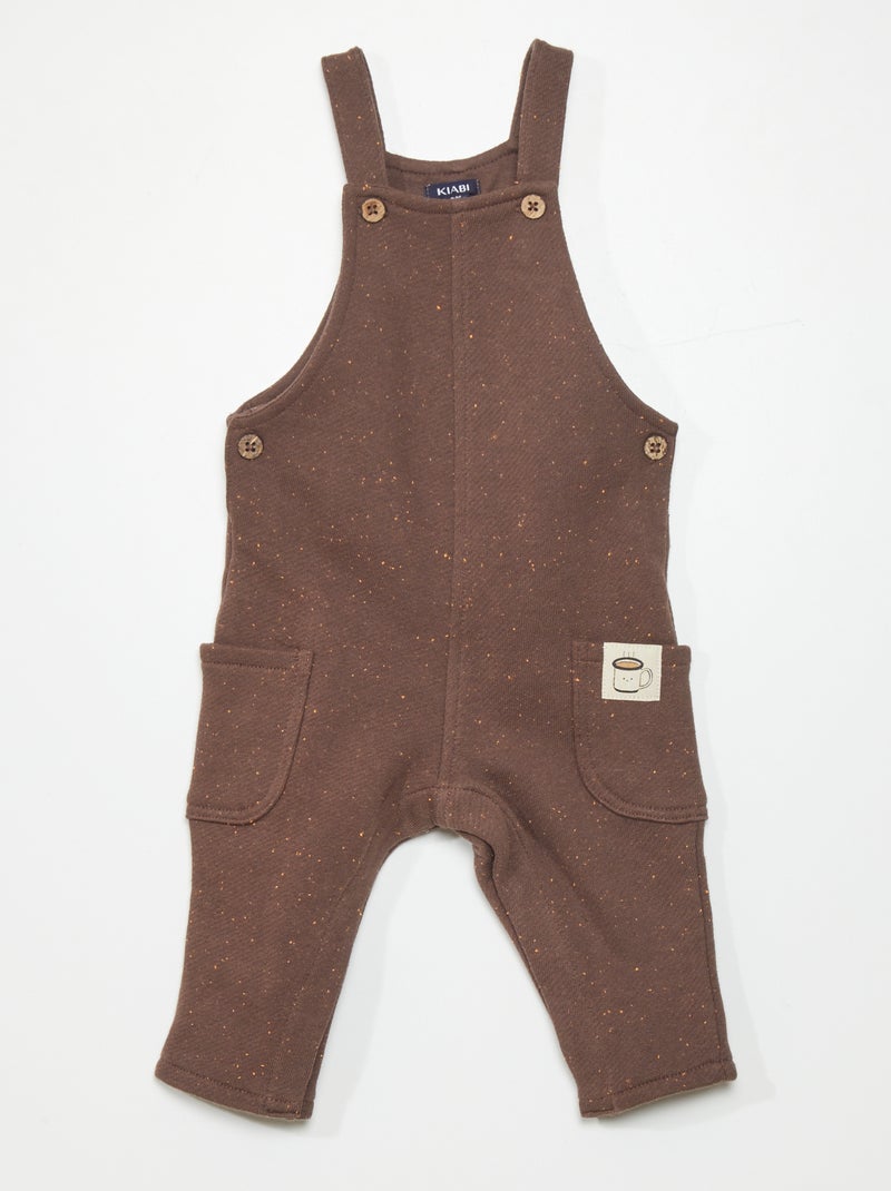 Tuinbroek van joggingstof bruin - Kiabi