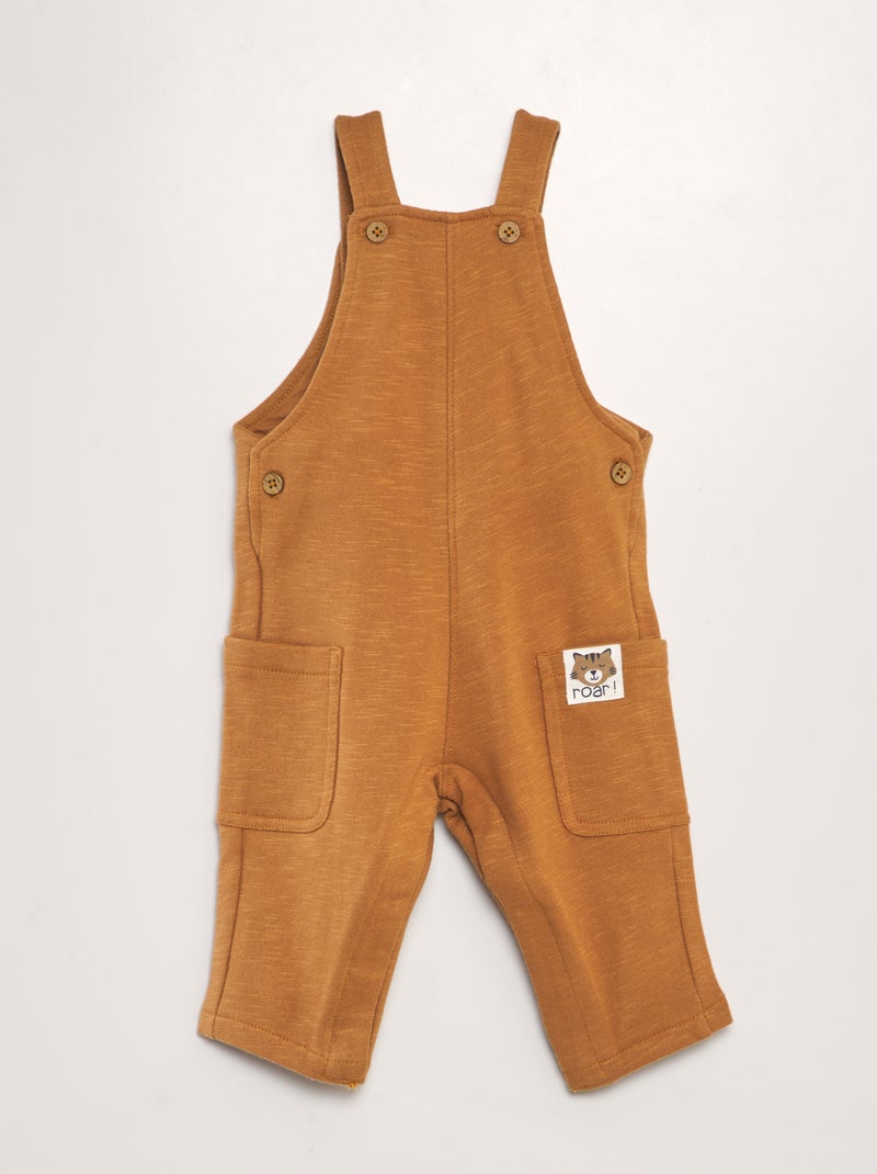 Tuinbroek van joggingstof ORANJE - Kiabi