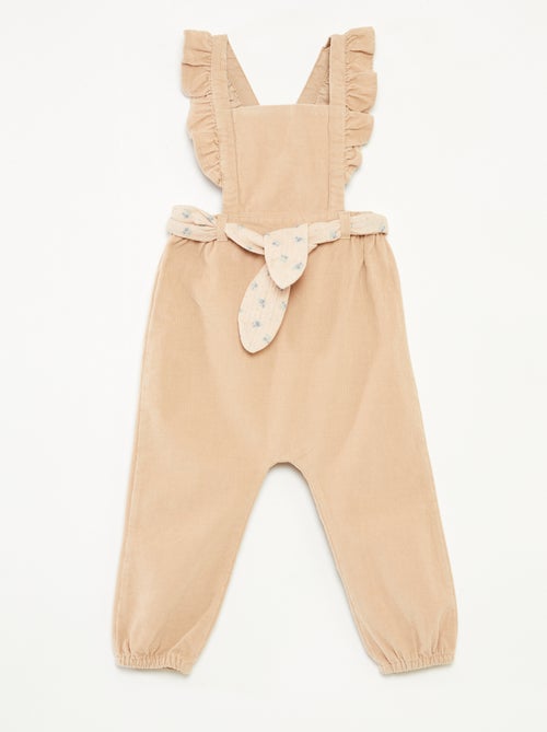 Tuinbroek van velours - Kiabi