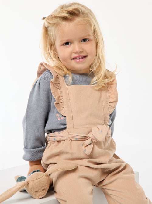 Tuinbroek van velours - Kiabi