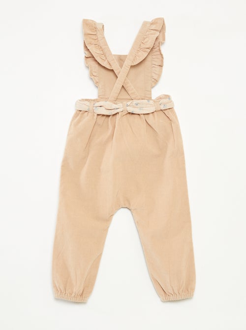 Tuinbroek van velours - Kiabi