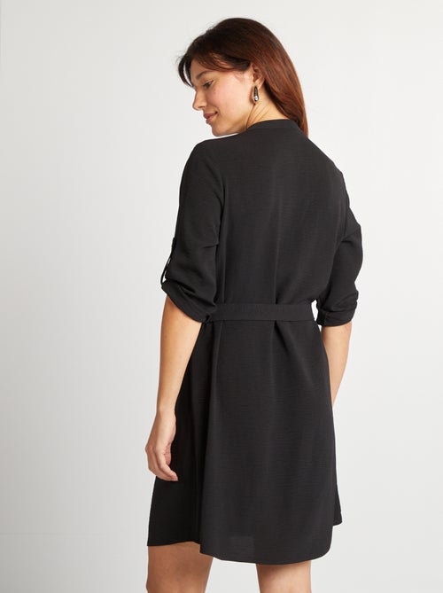 Tuniek-achtige jurk met henleykraag - Kiabi