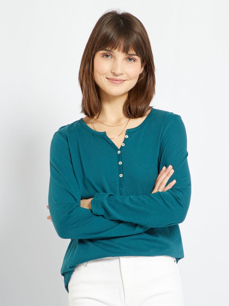 Tuniek met tuniekhals GROEN - Kiabi
