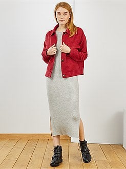 Tweed jasje met recht model - Kiabi