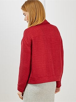 Tweed jasje met recht model - Kiabi