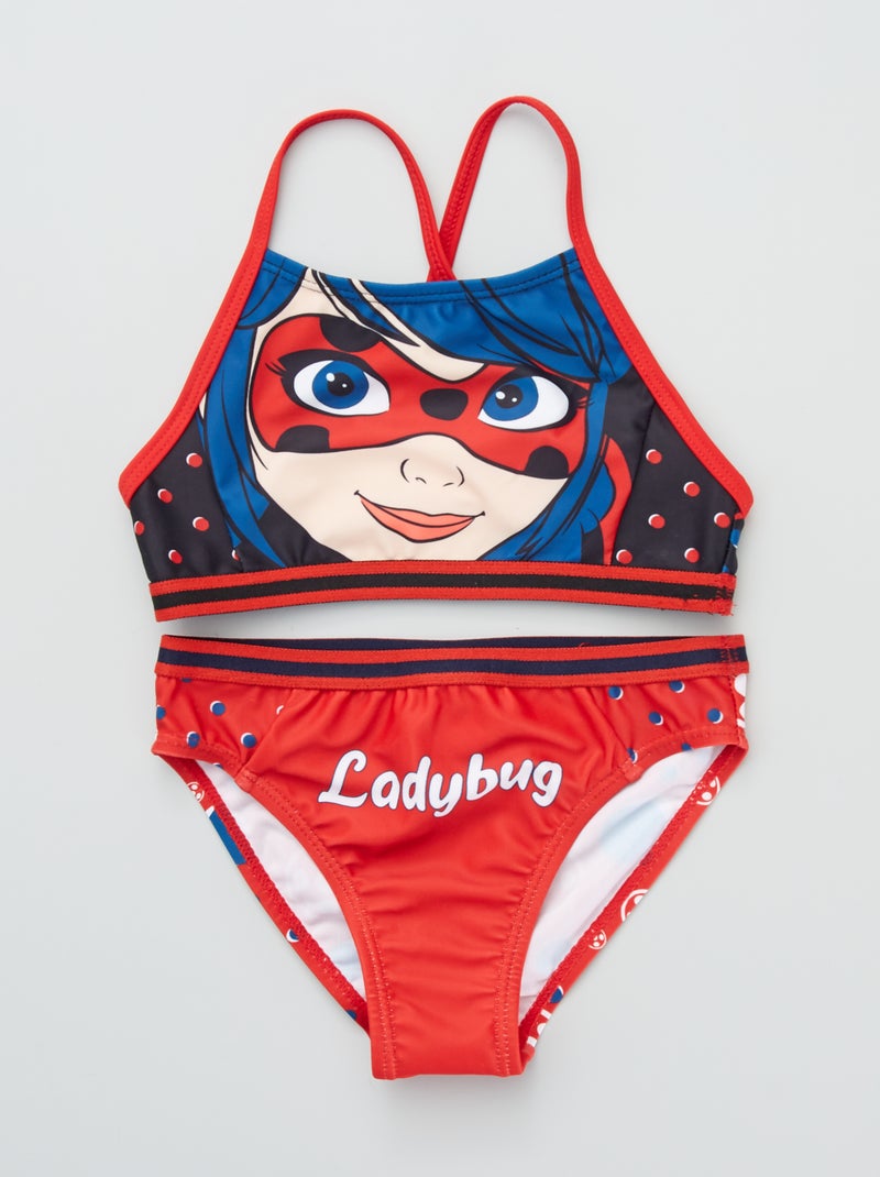 Tweedelig badpak 'Miraculous Ladybug' zwart - Kiabi