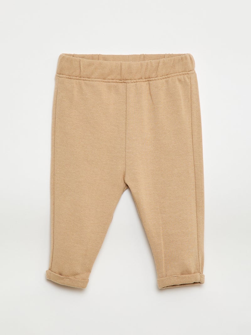 Tweedelig setje - Sweater + broek Biege - Kiabi