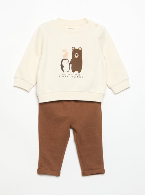 Tweedelig setje - Sweater + broek - Kiabi