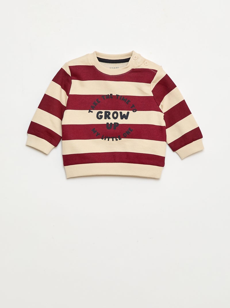 Tweedelig setje - Sweater + broek Rood - Kiabi