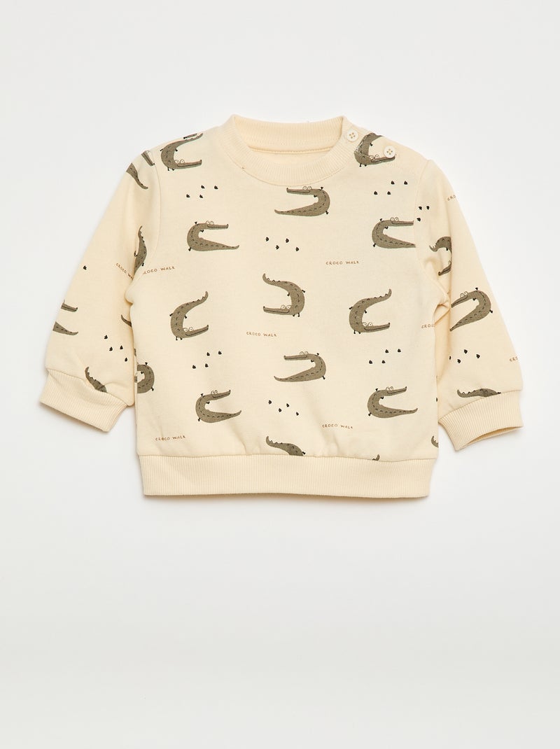 Tweedelig setje - Sweater + broek Wit - Kiabi