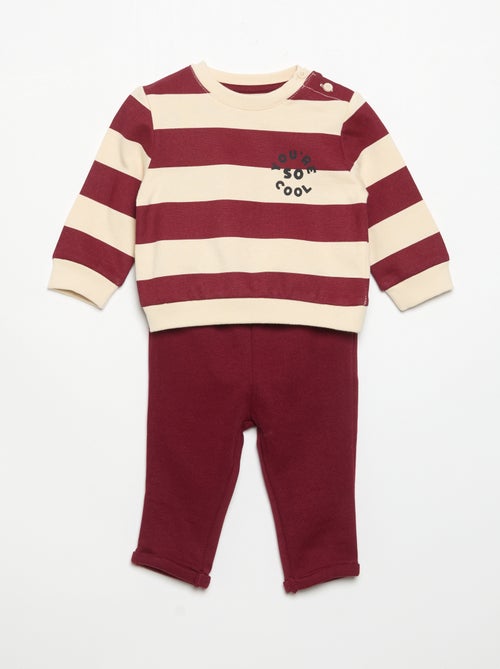 Tweedelig setje - Sweater + broek - Kiabi