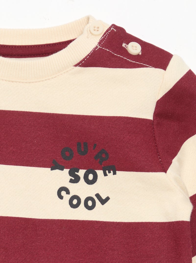 Tweedelig setje - Sweater + broek Wit - Kiabi