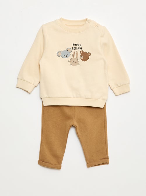 Tweedelig setje - Sweater + broek - Kiabi