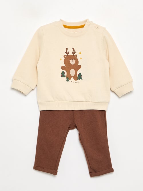 Tweedelig setje - Sweater + broek - Kiabi