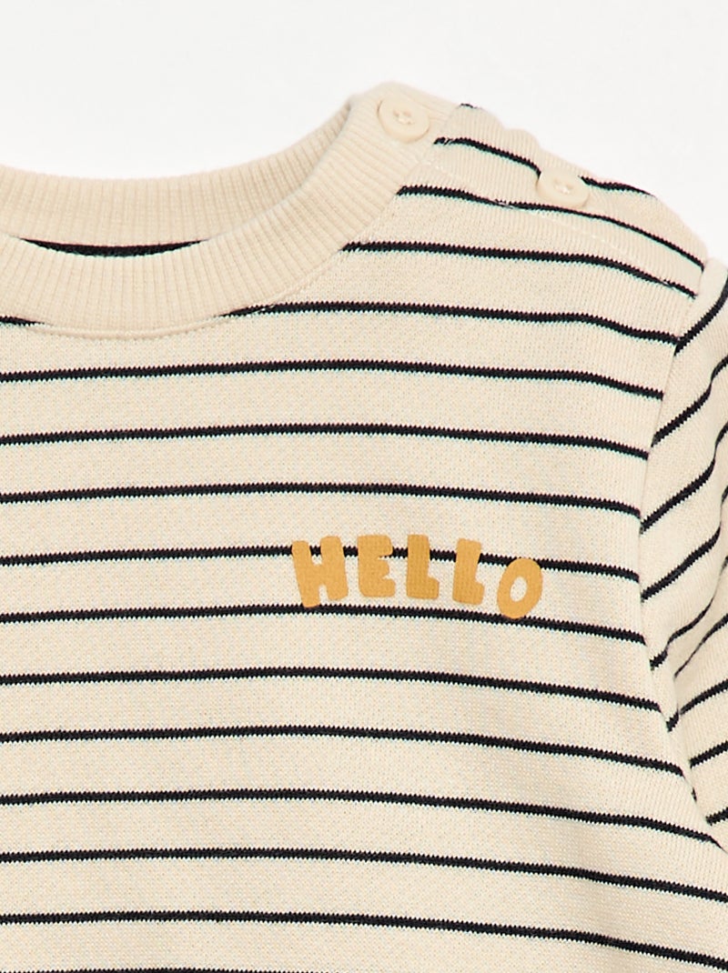 Tweedelig setje - Sweater + broek Wit - Kiabi