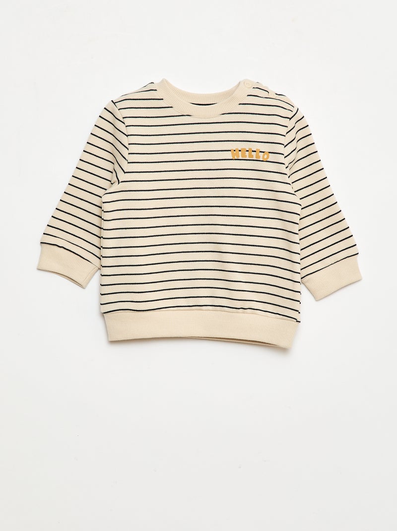 Tweedelig setje - Sweater + broek Wit - Kiabi