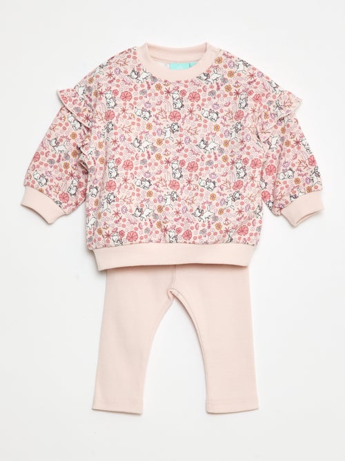Tweedelig setje - Sweater + legging 'Disney' - Kiabi