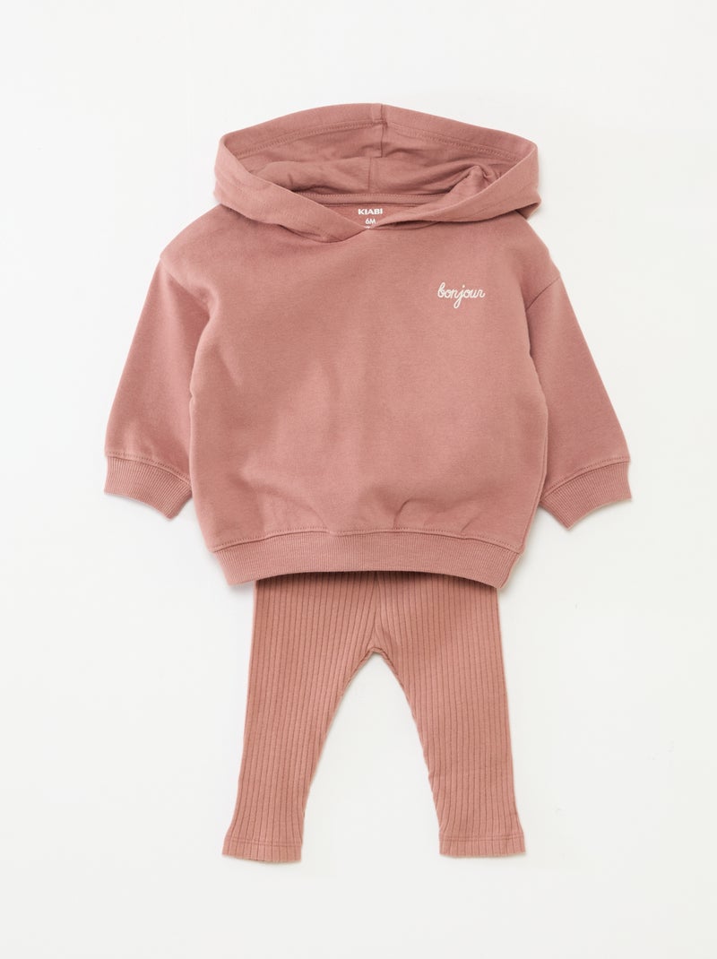 Tweedelig setje - Sweater + legging Rood - Kiabi
