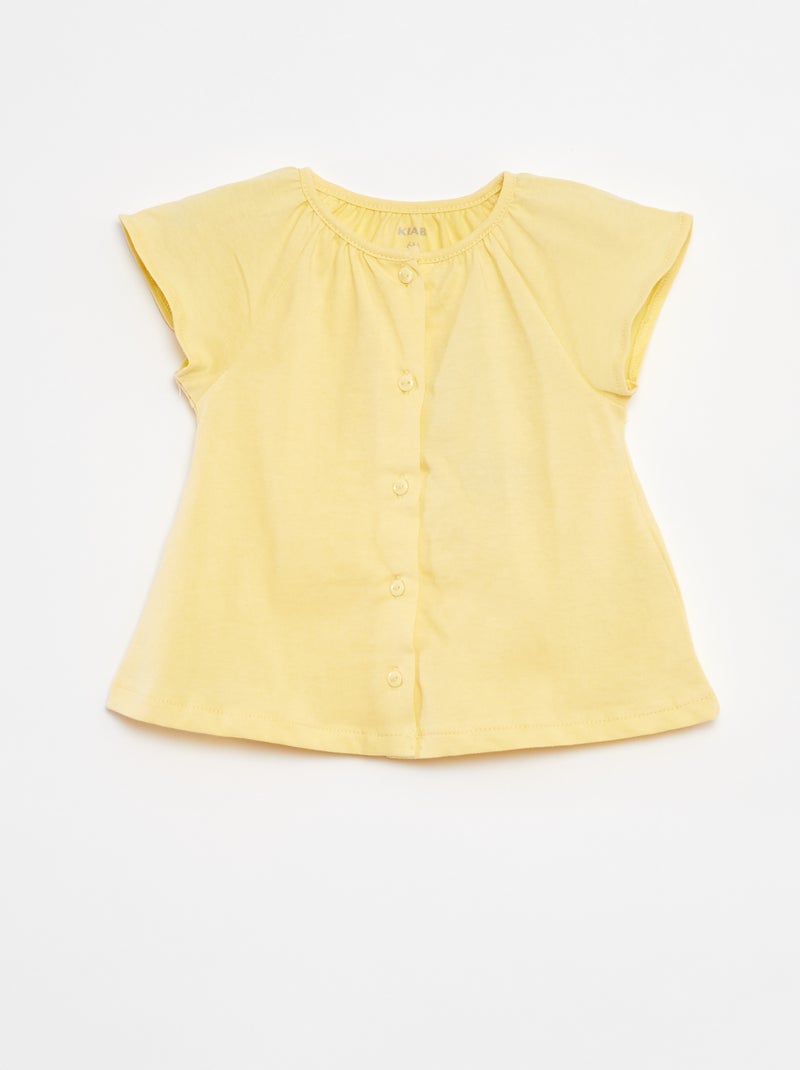 Tweedelig setje: T-shirt + legging met print WIT - Kiabi