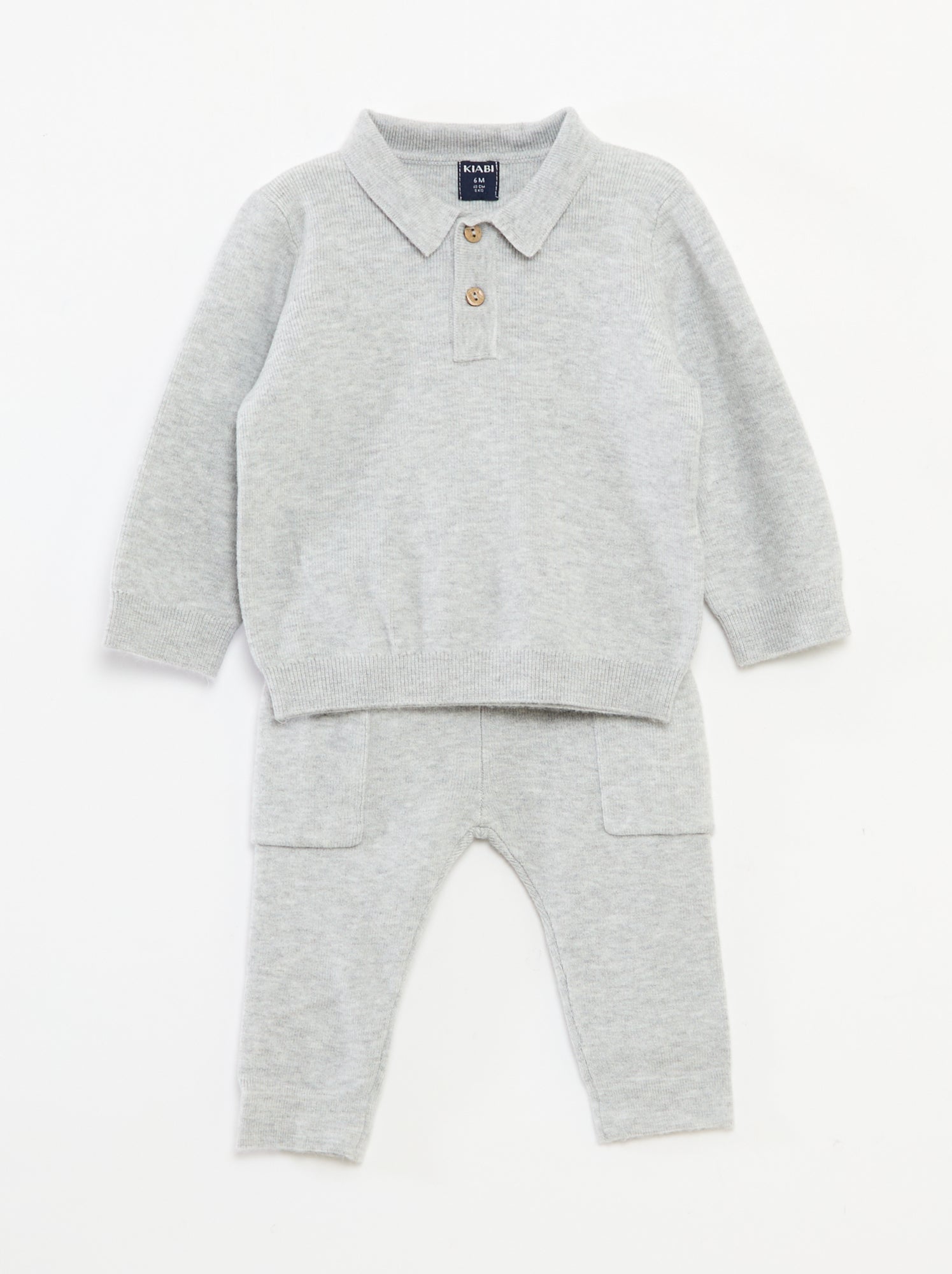 Tweedelig setje van tricot