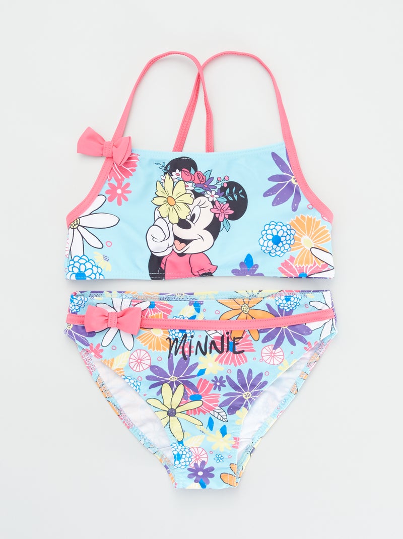 Tweedelig zwempakje 'Minnie' roze / blauw - Kiabi