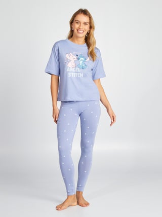 Tweedelige Disney-pyjama met Stitch-print - 2-delig