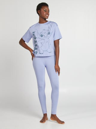 Tweedelige Disney-pyjama met Stitch-print - 2-delig