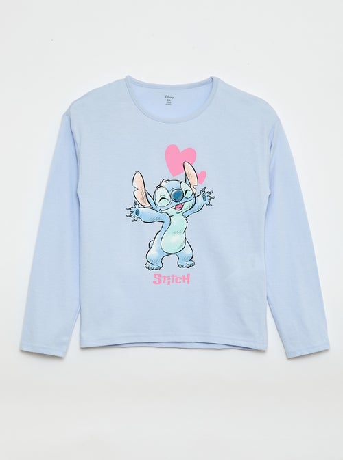 Tweedelige Disney-pyjama met Stitch-print - 2-delig - Kiabi