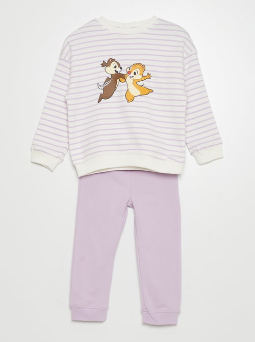 Tweedelige Disney-pyjama met sweater + broek - 2-delig - Kiabi