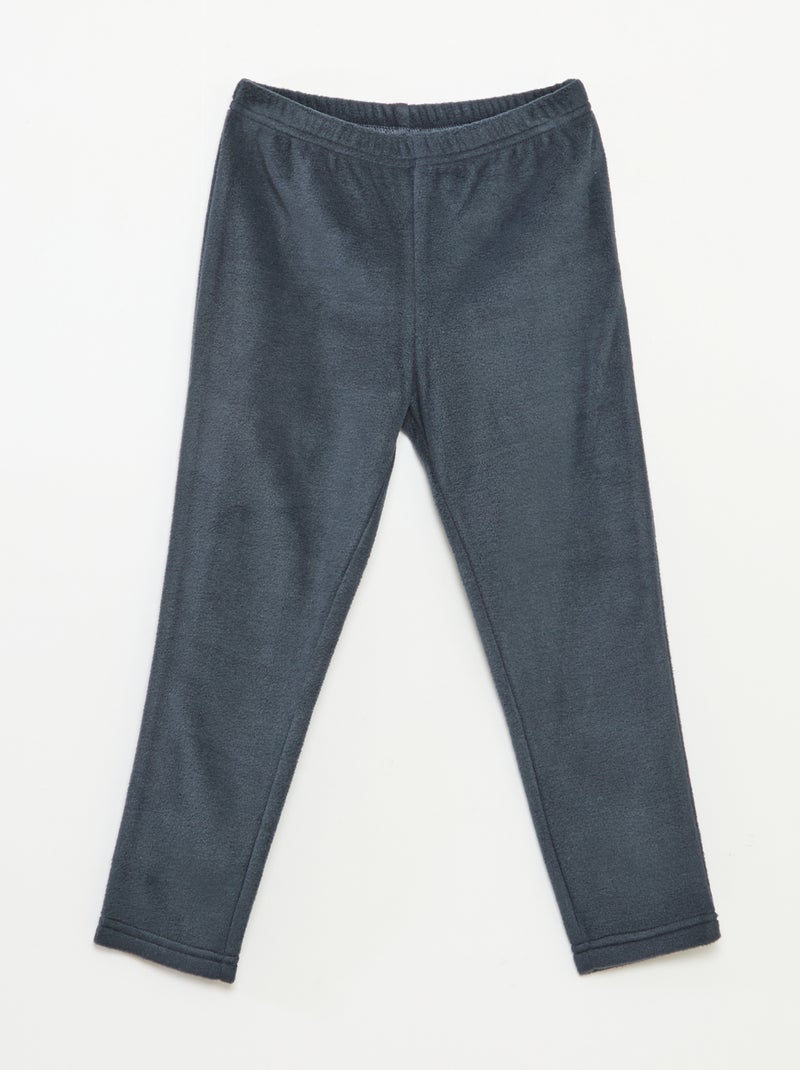 Tweedelige Disney pyjama van fleecestof met Mickey-print Biege - Kiabi