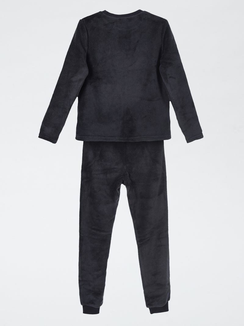 Tweedelige effen pyjama 'Pokémon' Zwart - Kiabi