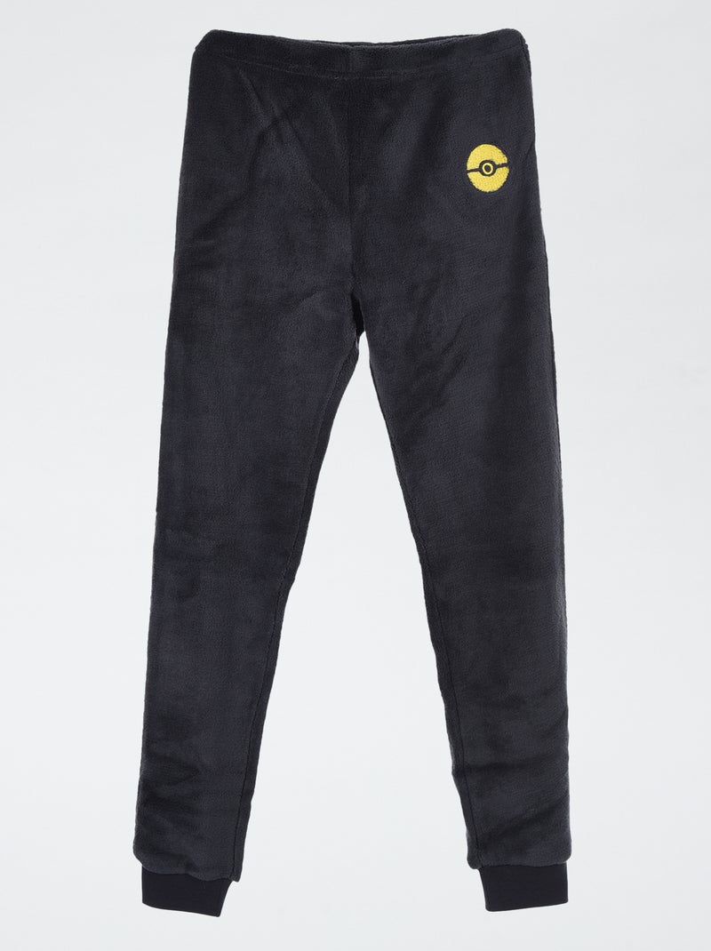 Tweedelige effen pyjama 'Pokémon' Zwart - Kiabi