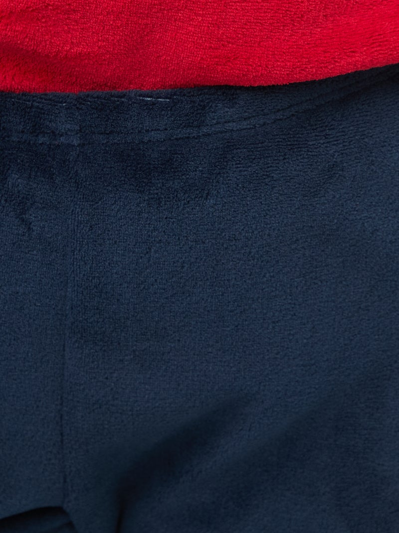 Tweedelige fleecepyjama - 2-delig Rood - Kiabi