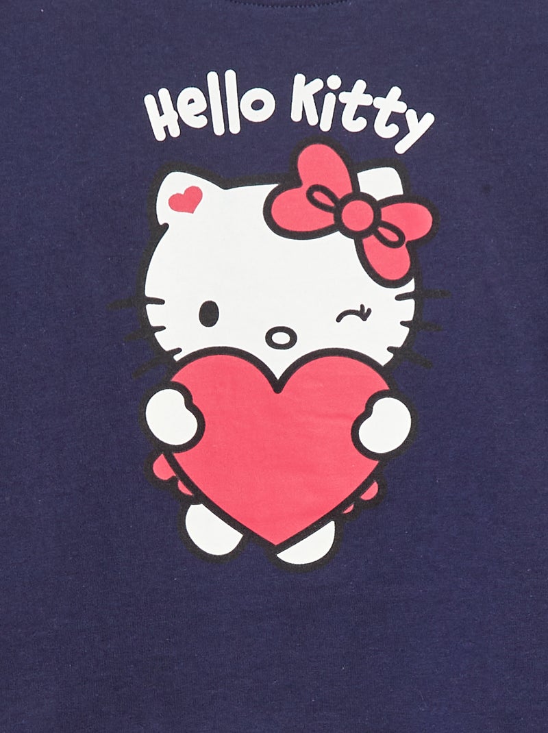 Tweedelige Hello Kitty-pyjama met T-shirt + short - 2-delig BLAUW - Kiabi