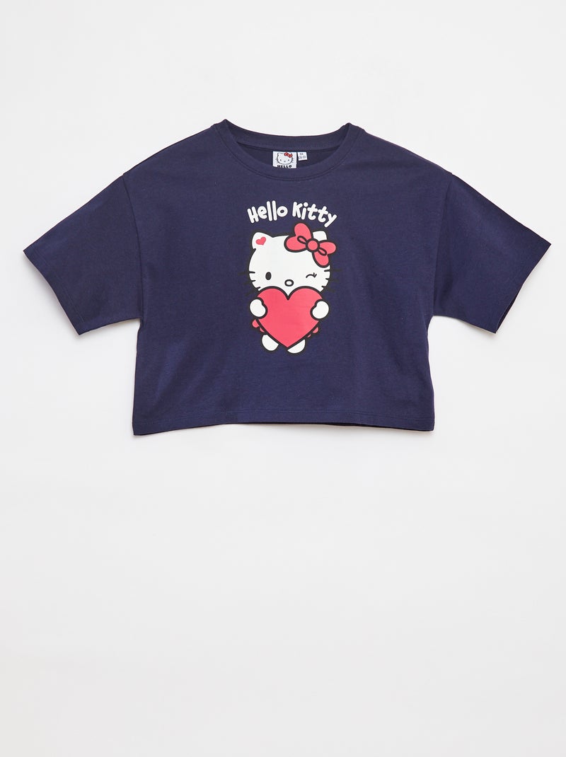 Tweedelige Hello Kitty-pyjama met T-shirt + short - 2-delig BLAUW - Kiabi